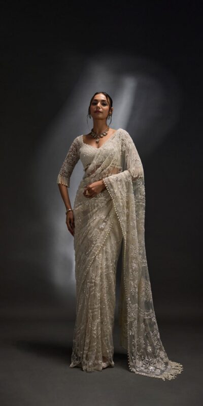 DF 3470 Silver Mono Net Saree Silver with Embroidery Work & Sequins Work. Festive Deal ₹1799. Delivery 4-6 Working Days. Shop now. | Creative Sarees, Bollywood Sarees, Designer Sarees, Embroidered Sarees, Ethnic Saree, Modern Digital sarees, Party Wear Sarees, Sarees