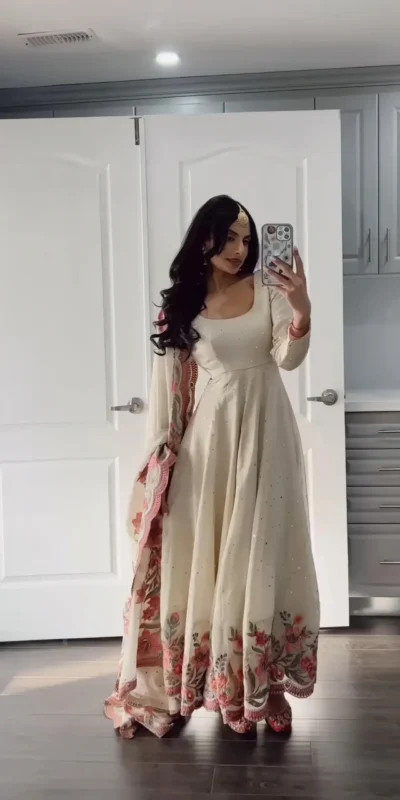 RTC 5873 White Color Chinon Silk Salwar Suit with Designer Work. Exclusive Offer ₹2449. Delivery 4-6 Working Days. Shop now. | Casual Suits, Jump Suits, Creative suits, Designer Suits, Palazzo Suits, Party Wear Suits, Patiala Suits, Salwar suit, Straight Suits