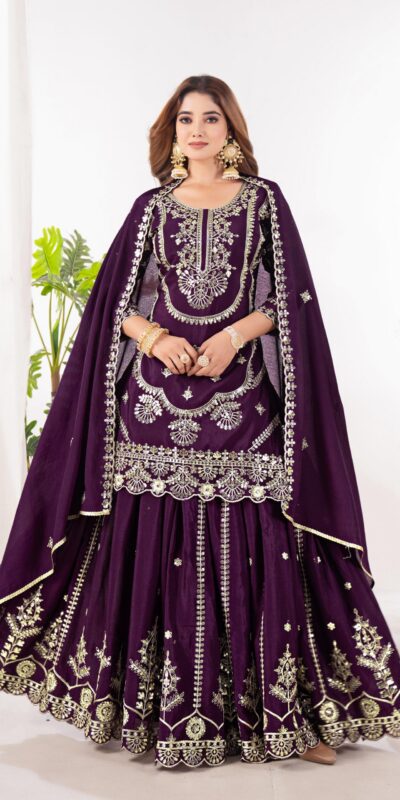 ND 5033 Wine Chinon Silk Salwar Suit with Embroidery Work & Lace Work. Affordable Price ₹2149. Delivery 4-6 Working Days. Shop now. | Casual Suits, Jump Suits, Creative suits, Designer Suits, Palazzo Suits, Party Wear Suits, Patiala Suits, Salwar suit, Straight Suits