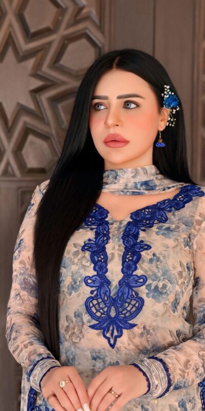 SRK 5352 Cream Faux Georgette Salwar Suit with Designer Work. Affordable Price ₹2049. Delivery 4-6 Working Days. Shop now. | Casual Suits, Jump Suits, Creative suits, Designer Suits, Palazzo Suits, Party Wear Suits, Patiala Suits, Salwar suit, Straight Suits