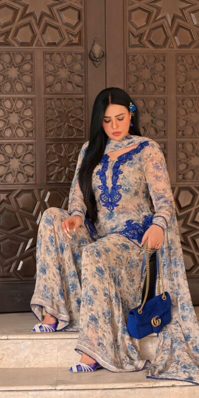 SRK 5352 Cream Faux Georgette Salwar Suit with Designer Work. Affordable Price ₹2049. Delivery 4-6 Working Days. Shop now. | Casual Suits, Jump Suits, Creative suits, Designer Suits, Palazzo Suits, Party Wear Suits, Patiala Suits, Salwar suit, Straight Suits
