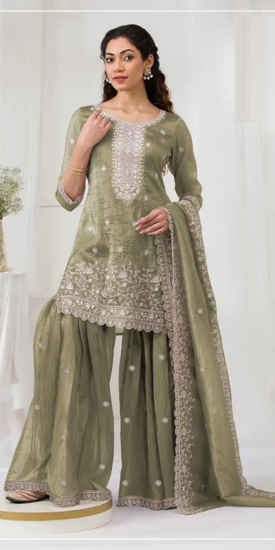 FC 3103 Green Fancy Gold Crush Salwar Suit Perfect for Wedding, Party, Haldi, Onam, Festival Celebrations – . Get it for ₹2549. Delivery 4-6 Work | Casual Suits, Jump Suits, Creative suits, Designer Suits, Palazzo Suits, Party Wear Suits, Patiala Suits, Salwar suit, Straight Suits
