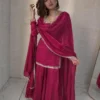 ZB 5063 Pink Fandy Silk Salwar Suit with Embroidery Work. Wedding, Party, Festive, Events Now at just ₹1949. Delivery 4-6 Working Days. Shop now. | Casual Suits, Jump Suits, Creative suits, Designer Suits, Palazzo Suits, Party Wear Suits, Patiala Suits, Salwar suit, Straight Suits