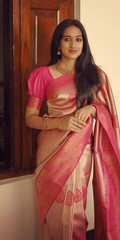 KP 5025 Pink in Soft Lichi Silk Jacquard Work Designer Work Saree . Exclusive Offer ₹1449. Delivery 4-6 Working Days. Shop now. | Creative Sarees, Bollywood Sarees, Designer Sarees, Embroidered Sarees, Ethnic Saree, Modern Digital sarees, Party Wear Sarees, Sarees