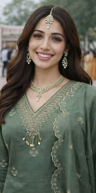 FC 4261 Green Color Roman Silk Salwar Suit with Embroidery Work. Available at ₹2549 only. Delivery 4-6 Working Days. Shop now. | Casual Suits, Jump Suits, Creative suits, Designer Suits, Palazzo Suits, Party Wear Suits, Patiala Suits, Salwar suit, Straight Suits