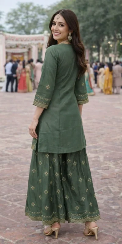 FC 4261 Green Color Roman Silk Salwar Suit with Embroidery Work. Available at ₹2549 only. Delivery 4-6 Working Days. Shop now. | Casual Suits, Jump Suits, Creative suits, Designer Suits, Palazzo Suits, Party Wear Suits, Patiala Suits, Salwar suit, Straight Suits