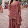 FC  4261 Peach Color Roman Silk Salwar Suit with Embroidery Work. Available at ₹2549 only. Delivery 4-6 Working Days. Shop now. | Casual Suits, Jump Suits, Creative suits, Designer Suits, Palazzo Suits, Party Wear Suits, Patiala Suits, Salwar suit, Straight Suits