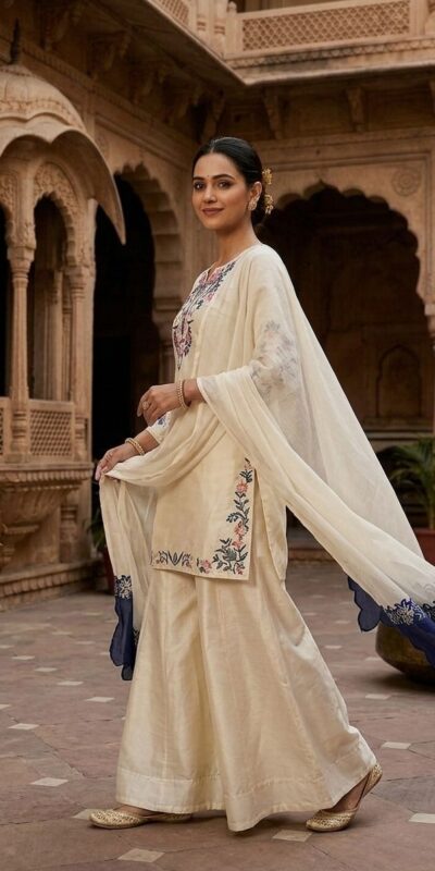 LG 2113 Off Whit eCrape Silk with Embroidery Work Salwar Suit . Introductory Price ₹2049. Delivery 4-6 Working Days. Shop now. | Casual Suits, Jump Suits, Creative suits, Designer Suits, Palazzo Suits, Party Wear Suits, Patiala Suits, Salwar suit, Straight Suits