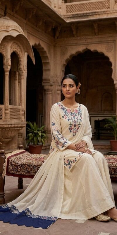 LG 2113 Off Whit eCrape Silk with Embroidery Work Salwar Suit . Introductory Price ₹2049. Delivery 4-6 Working Days. Shop now. | Casual Suits, Jump Suits, Creative suits, Designer Suits, Palazzo Suits, Party Wear Suits, Patiala Suits, Salwar suit, Straight Suits