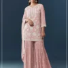 FC 727 Peach Chiffon Georgette Salwar Suit. Perfect for Wedding, Party, Baby Shower, Pooja, Temple Visit – Grab it for ₹2599. Delivery 4-6 Work | Casual Suits, Jump Suits, Creative suits, Designer Suits, Palazzo Suits, Party Wear Suits, Patiala Suits, Salwar suit, Straight Suits