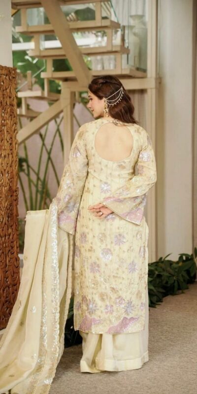 RTC 6030 Cream Vichitra Silk Salwar Suit with Embroidery Work. Wedding, Party, Festive, Events, Grab it for ₹2649. Delivery 4-6 Working Days. Shop now. | Casual Suits, Jump Suits, Creative suits, Designer Suits, Palazzo Suits, Party Wear Suits, Patiala Suits, Salwar suit, Straight Suits