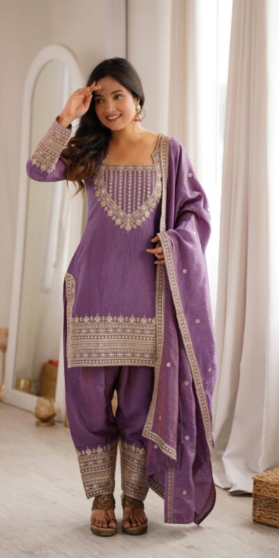 KB 303 Onion Vichitra Silk Salwar Suit with Embroidery Work. Wedding, Party, Festive, Events, Grab it for ₹2049. Delivery 4-6 Working Days. Shop now. | Casual Suits, Jump Suits, Creative suits, Designer Suits, Palazzo Suits, Party Wear Suits, Patiala Suits, Salwar suit, Straight Suits