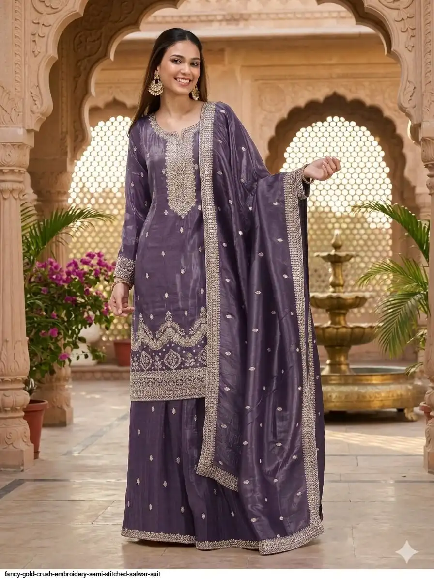 FC 2103 Purple Fancy Gold Crush Salwar Suit Perfect for Wedding, Party, Haldi, Onam, Festival Celebrations – . Get it for ₹2549. Delivery 4-6 Work | Casual Suits, Jump Suits, Creative suits, Designer Suits, Palazzo Suits, Party Wear Suits, Patiala Suits, Salwar suit, Straight Suits