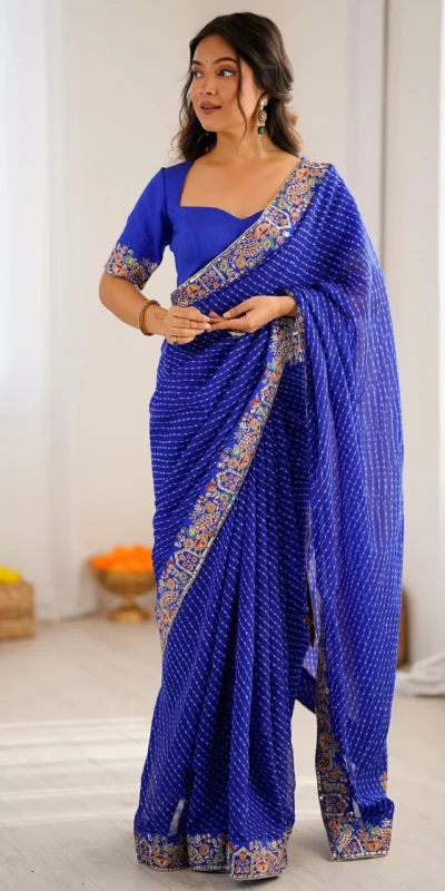 SP 79 Blue Faux Georgette Saree Perfect for Wedding, Party, Lohri, Engagement, Baby Shower – . Now at just ₹1999. Delivery 4-6 Working Days. Shop now | Creative Sarees, Bollywood Sarees, Designer Sarees, Embroidered Sarees, Ethnic Saree, Modern Digital sarees, Party Wear Sarees, Sarees