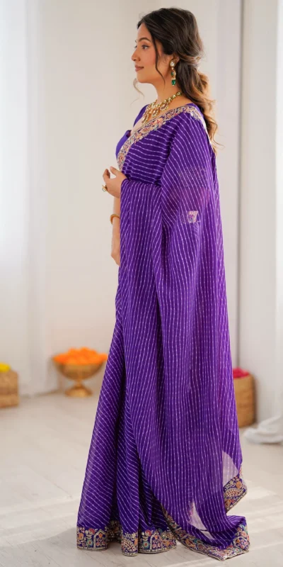 SP 79 Purple Faux Georgette Saree Perfect for Wedding, Party, Lohri, Engagement, Baby Shower – . Now at just ₹1999. Delivery 4-6 Working Days. Shop now | Creative Sarees, Bollywood Sarees, Designer Sarees, Embroidered Sarees, Ethnic Saree, Modern Digital sarees, Party Wear Sarees, Sarees