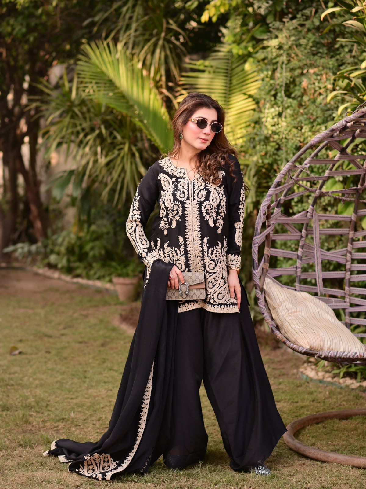 KD 1631 Black Black Faux Georgette Salwar Suit with Embroidery Work. Get it for ₹2099. Delivery 4-6 Working Days. Shop now. | Casual Suits, Jump Suits, Creative suits, Designer Suits, Palazzo Suits, Party Wear Suits, Patiala Suits, Salwar suit, Straight Suits