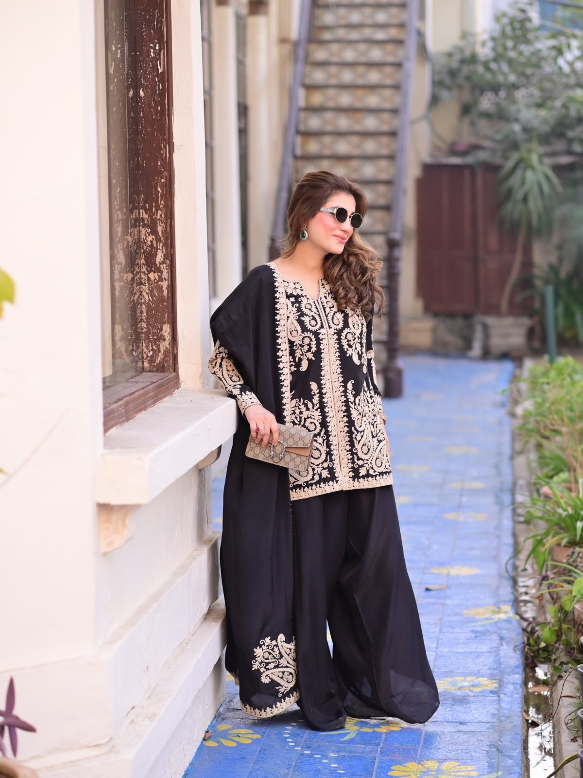 KD 1631 Black Black Faux Georgette Salwar Suit with Embroidery Work. Get it for ₹2099. Delivery 4-6 Working Days. Shop now. | Casual Suits, Jump Suits, Creative suits, Designer Suits, Palazzo Suits, Party Wear Suits, Patiala Suits, Salwar suit, Straight Suits