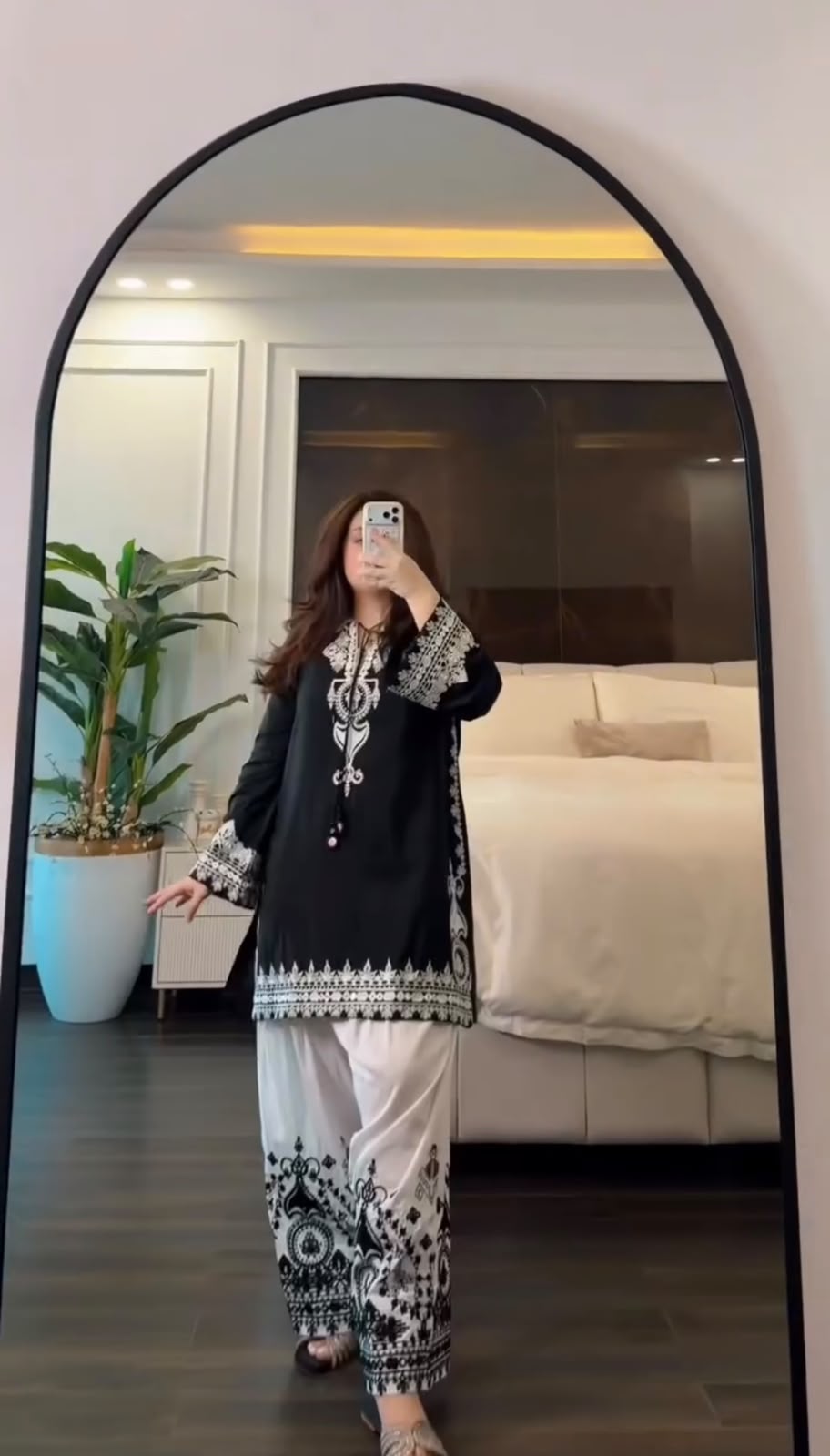 JF 044 Black Black Natural Crep Silk Salwar Suit with Embroidery Work & Digital Print. Now at just ₹2099. Delivery 4-6 Working Days. Shop now. | Casual Suits, Jump Suits, Creative suits, Designer Suits, Palazzo Suits, Party Wear Suits, Patiala Suits, Salwar suit, Straight Suits