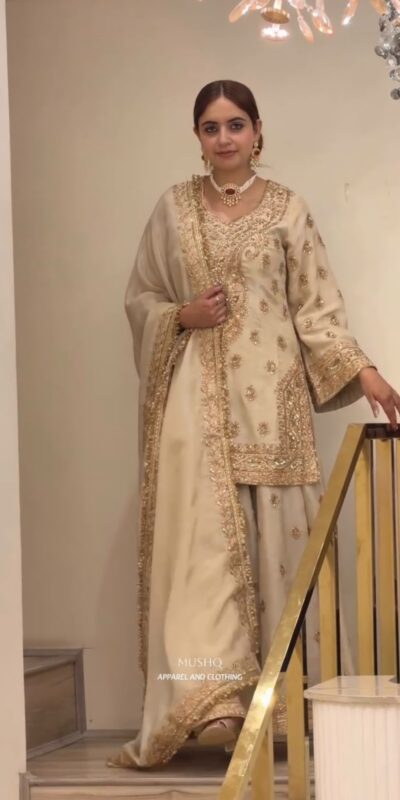 AD 236 Cream Color Chinon Silk Salwar Suit with Embroidery Work. Online Get it for ₹2149. Delivery 4-6 Working Days. Shop now. | Casual Suits, Jump Suits, Creative suits, Designer Suits, Palazzo Suits, Party Wear Suits, Patiala Suits, Salwar suit, Straight Suits