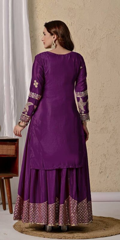 MD 3055 Wine Color Chinon Silk Salwar Suit with Embroidery Work. Online Get it for ₹2149. Delivery 4-6 Working Days. Shop now. | Casual Suits, Jump Suits, Creative suits, Designer Suits, Palazzo Suits, Party Wear Suits, Patiala Suits, Salwar suit, Straight Suits