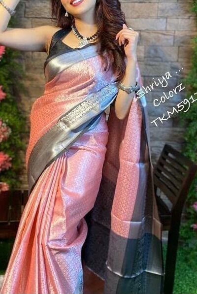 KPR 051 Pink Soft Lichi Silk Saree with Lace Work & Lace Border. Introductory Price ₹1449. Delivery 4-6 Working Days. Shop now. | Creative Sarees, Bollywood Sarees, Designer Sarees, Embroidered Sarees, Ethnic Saree, Modern Digital sarees, Party Wear Sarees, Sarees