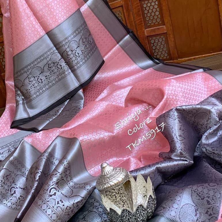 KPR 051 Pink Soft Lichi Silk Saree with Lace Work & Lace Border. Introductory Price ₹1449. Delivery 4-6 Working Days. Shop now. | Creative Sarees, Bollywood Sarees, Designer Sarees, Embroidered Sarees, Ethnic Saree, Modern Digital sarees, Party Wear Sarees, Sarees