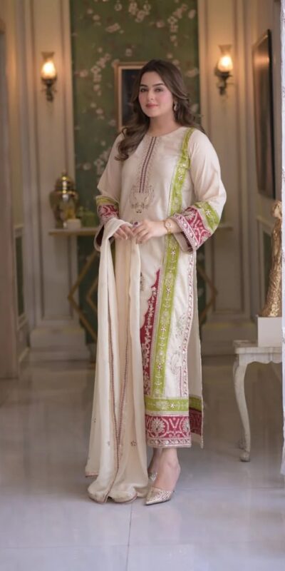 AD 238 Cream Roman Silk Salwar Suit Perfect for Wedding, Party, Lohri, Onam, Reception – . Grab it for ₹2399. Delivery 4-6 Working Days. Shop now. | Casual Suits, Jump Suits, Creative suits, Designer Suits, Palazzo Suits, Party Wear Suits, Patiala Suits, Salwar suit, Straight Suits