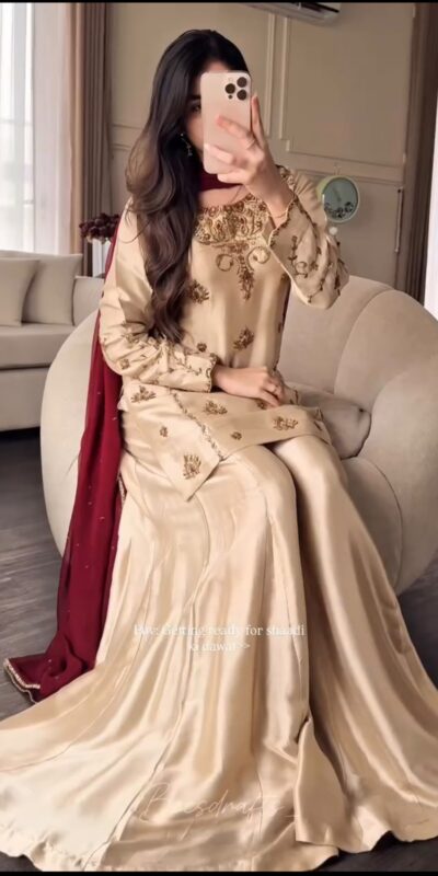 WW 1272 Cream Pure Natural Crep Salwar Suit with Moti Work & Embroidery Work. Affordable Price ₹1949. Delivery 4-6 Working Days. Shop now. | Casual Suits, Jump Suits, Creative suits, Designer Suits, Palazzo Suits, Party Wear Suits, Patiala Suits, Salwar suit, Straight Suits
