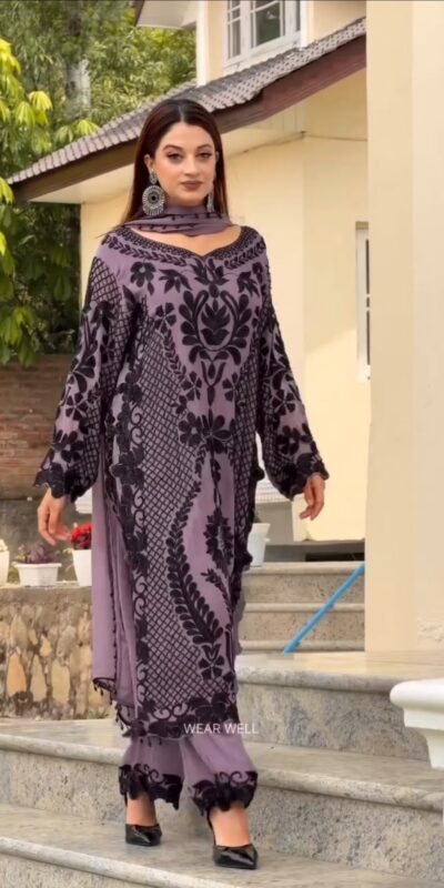 SRK 5364 Lavender Faux Georgette Salwar Suit erfect for Wedding, Party, Mehendi, Pongal, Reception – . Available at ₹2449 only. Delivery 4-6 Working Days | Casual Suits, Jump Suits, Creative suits, Designer Suits, Palazzo Suits, Party Wear Suits, Patiala Suits, Salwar suit, Straight Suits