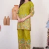 DIVA 137 Mehendi Pure Cotton Kantha work Elegant Kurti with Designer Work. Price 1749 - Delivery 4-6 Working Days. Shop now. | Bollywood Kurti, Creative Kurtis, Designer Kurti, Kurti, Party Wear Kurti, Selfie Kurti