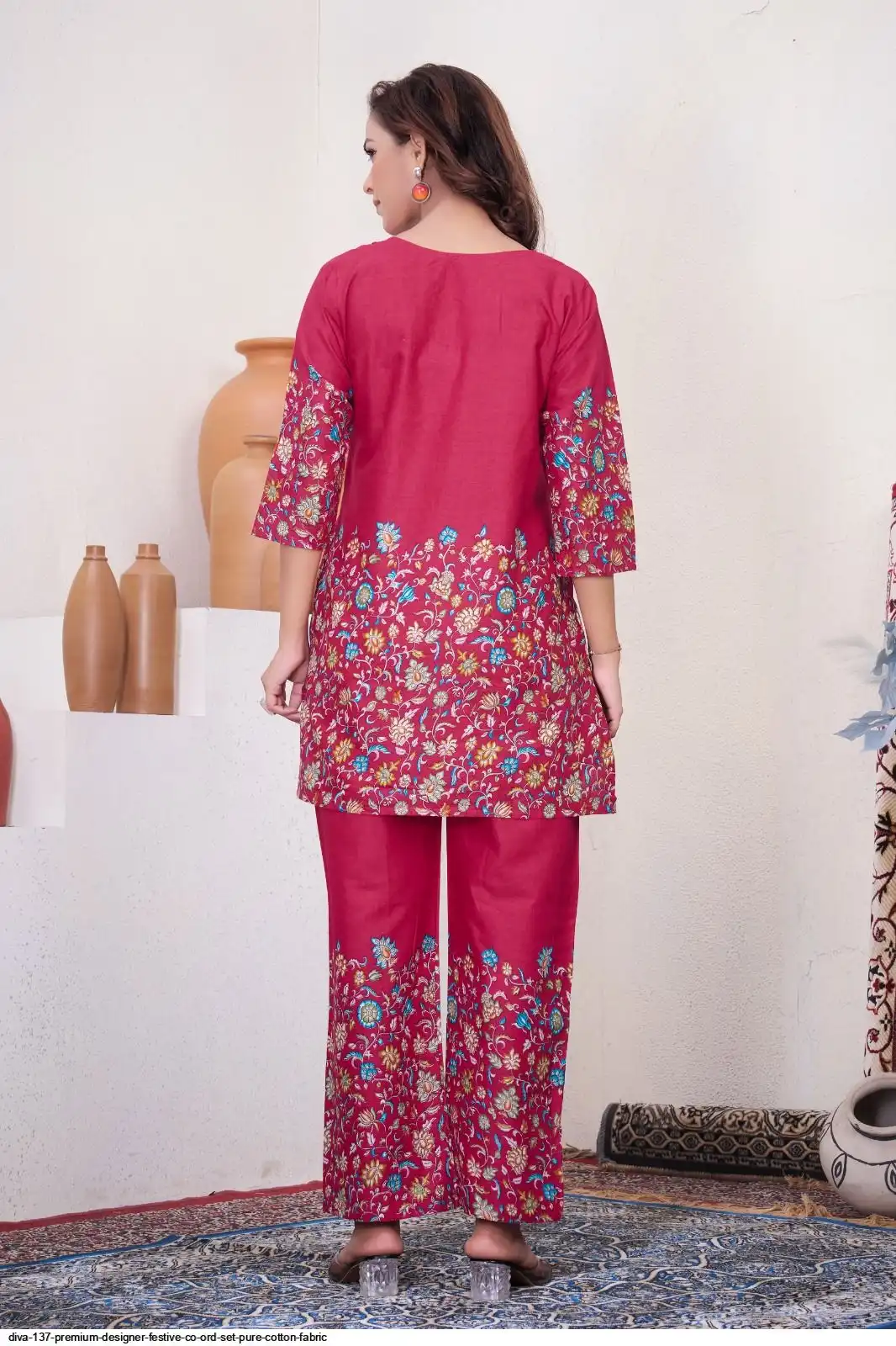 DIVA 137 Pink Pure Cotton Kantha work Elegant Kurti with Designer Work. Price 1749 - Delivery 4-6 Working Days. Shop now. | Bollywood Kurti, Creative Kurtis, Designer Kurti, Kurti, Party Wear Kurti, Selfie Kurti