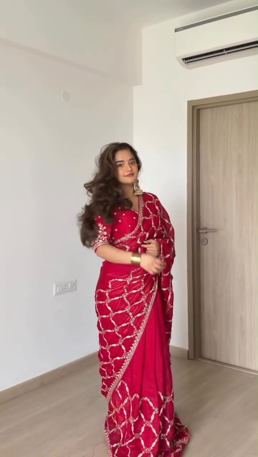 KD 634 Red Color Fendy Silk Saree With Sequins Work. Wedding, Party, Festive, Events Get it for ₹2399. Delivery 4-6 Working Days. Online Best Shop now. | Creative Sarees, Bollywood Sarees, Designer Sarees, Embroidered Sarees, Ethnic Saree, Modern Digital sarees, Party Wear Sarees, Sarees