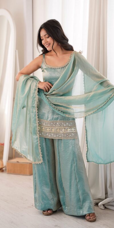 ZSR 3177 Sea Green in Doremon Crush Embroidery Work & Mirror Work Salwar Suit . Best Price ₹2099. Delivery 4-6 Working Days. Shop now. | Casual Suits, Jump Suits, Creative suits, Designer Suits, Palazzo Suits, Party Wear Suits, Patiala Suits, Salwar suit, Straight Suits