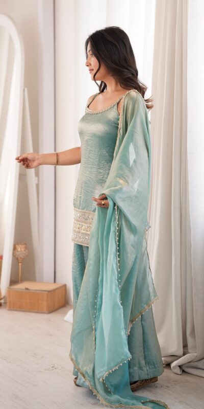 ZSR 3177 Sea Green in Doremon Crush Embroidery Work & Mirror Work Salwar Suit . Best Price ₹2099. Delivery 4-6 Working Days. Shop now. | Casual Suits, Jump Suits, Creative suits, Designer Suits, Palazzo Suits, Party Wear Suits, Patiala Suits, Salwar suit, Straight Suits