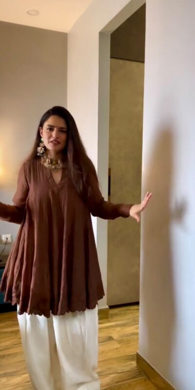 ST 248 Brown Brown Mal Chanderi Salwar Suit Perfect for Wedding, Party, Baisakhi, Housewarming, Sangeet – Introductory Price ₹1899. Delivery 4-6 Working D | Casual Suits, Jump Suits, Creative suits, Designer Suits, Palazzo Suits, Party Wear Suits, Patiala Suits, Salwar suit, Straight Suits