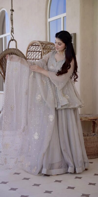 RTC 6046 Grey Grey Tabby Silk Salwar Suit. Perfect for Wedding, Party, Mehendi, Eid, Raksha Bandhan – Exclusive Offer ₹2399. Delivery 4-6 Working Days. | Casual Suits, Jump Suits, Creative suits, Designer Suits, Palazzo Suits, Party Wear Suits, Patiala Suits, Salwar suit, Straight Suits