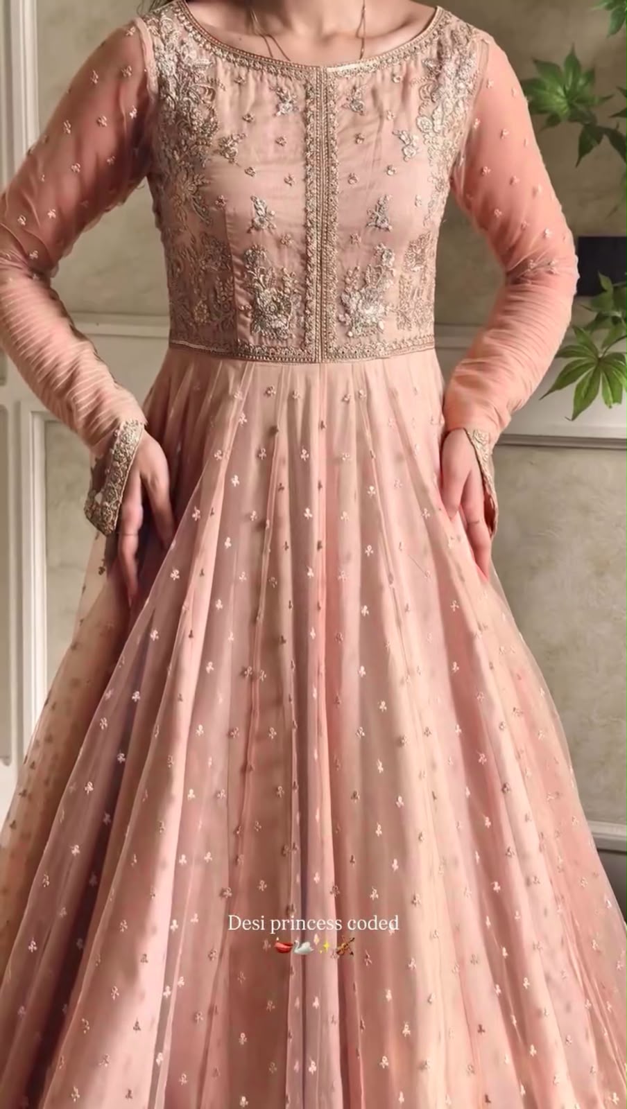 RTC 5991 Peach | Peach Faux Georgette Gown with Sequins Work. Festive Deal ₹2599. Delivery 4-6 Working Days. Online Shop now. | Bollywood Gowns, Creative Gowns, Designer Gowns, Embroidered Gowns, Gowns, Party Wear Gowns