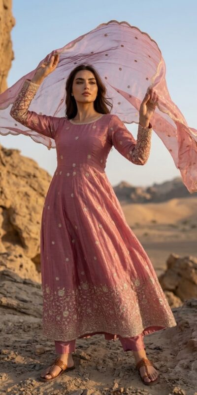 JF 052 Peach Fendy Silk Gown with Sequins Work & Thread Embroidery. Now at just ₹2399. Delivery 4-6 Working Days. Shop now. | Bollywood Gowns, Creative Gowns, Designer Gowns, Embroidered Gowns, Gowns, Party Wear Gowns