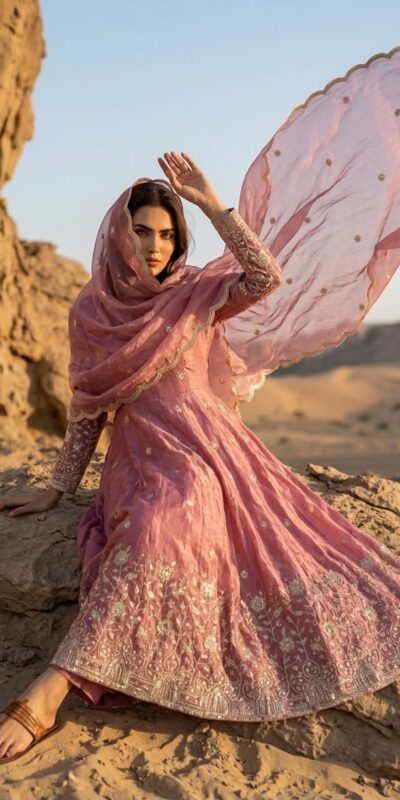 JF 052 Peach Fendy Silk Gown with Sequins Work & Thread Embroidery. Now at just ₹2399. Delivery 4-6 Working Days. Shop now. | Bollywood Gowns, Creative Gowns, Designer Gowns, Embroidered Gowns, Gowns, Party Wear Gowns