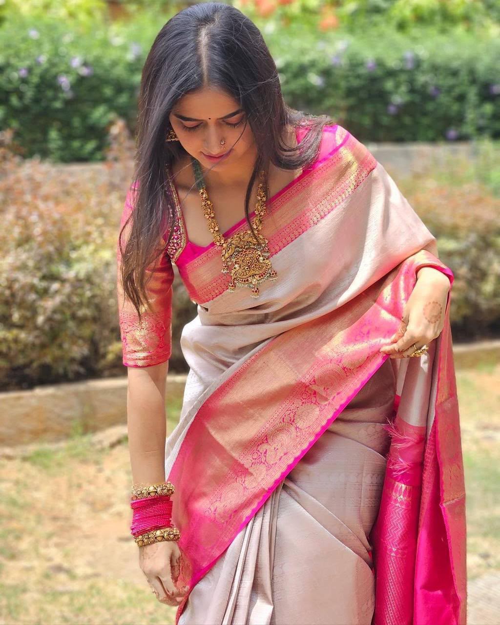 KPR 198 Silver Color Yellow Soft Lichi Silk Saree with Jacquard Work. Best Price ₹1499. Delivery 4-6 Working Days. Shop now. | Creative Sarees, Bollywood Sarees, Designer Sarees, Embroidered Sarees, Ethnic Saree, Modern Digital sarees, Party Wear Sarees, Sarees