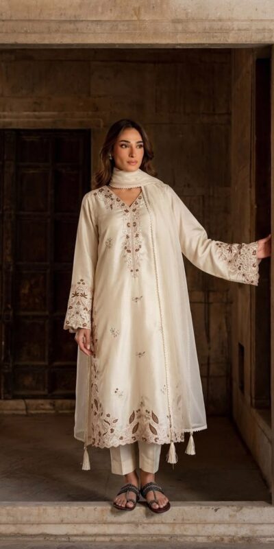 AD 237 Cream Color Roman Silk Salwar Suit with Embroidery Work. Available at ₹2149 only. Delivery 4-6 Working Days. Shop now. | Casual Suits, Jump Suits, Creative suits, Designer Suits, Palazzo Suits, Party Wear Suits, Patiala Suits, Salwar suit, Straight Suits