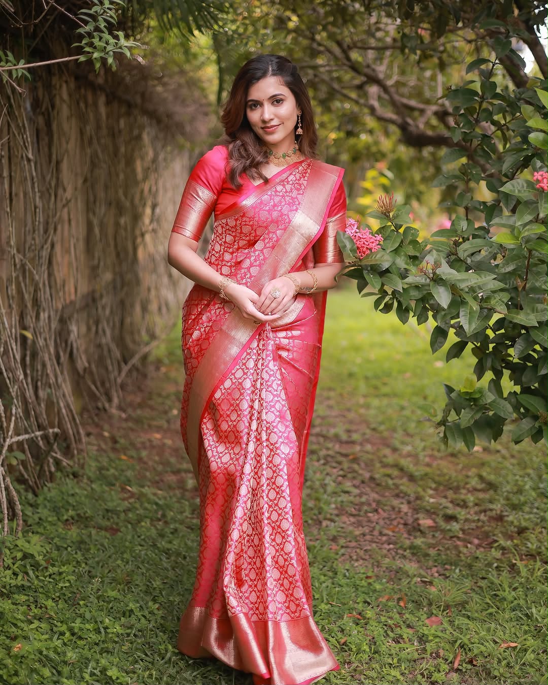 KPR 234 Gajri Soft Lichi Silk Saree with Lace Work & Lace Border. Introductory Price ₹1349. Delivery 4-6 Working Days. Shop now. | Creative Sarees, Bollywood Sarees, Designer Sarees, Embroidered Sarees, Ethnic Saree, Modern Digital sarees, Party Wear Sarees, Sarees