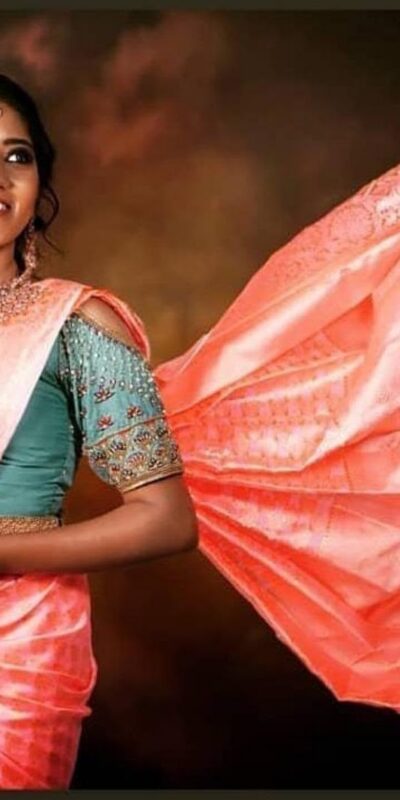 KPR 061 peach Soft Lichi Silk Saree with Lace Work & Lace Border. Introductory Price ₹1349. Delivery 4-6 Working Days. Shop now. | Creative Sarees, Bollywood Sarees, Designer Sarees, Embroidered Sarees, Ethnic Saree, Modern Digital sarees, Party Wear Sarees, Sarees