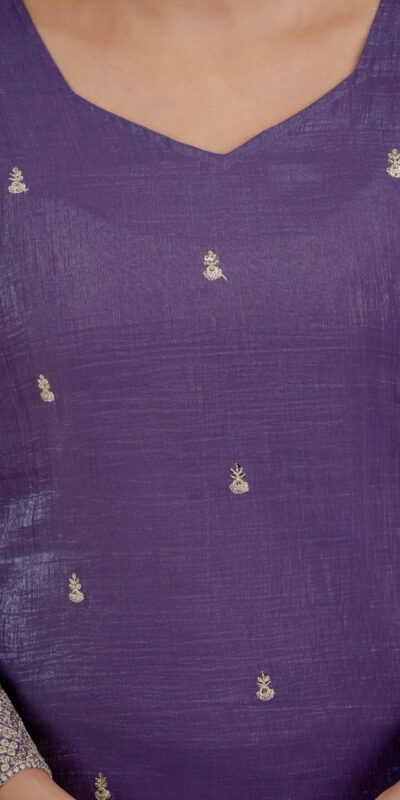 MD 3103 Lavender Crunchy Silk Salwar Suit with Embroidery Work & Sequins Work. Exclusive Offer ₹2399. Delivery 4-6 Working Days. Shop now. | Casual Suits, Jump Suits, Creative suits, Designer Suits, Palazzo Suits, Party Wear Suits, Patiala Suits, Salwar suit, Straight Suits