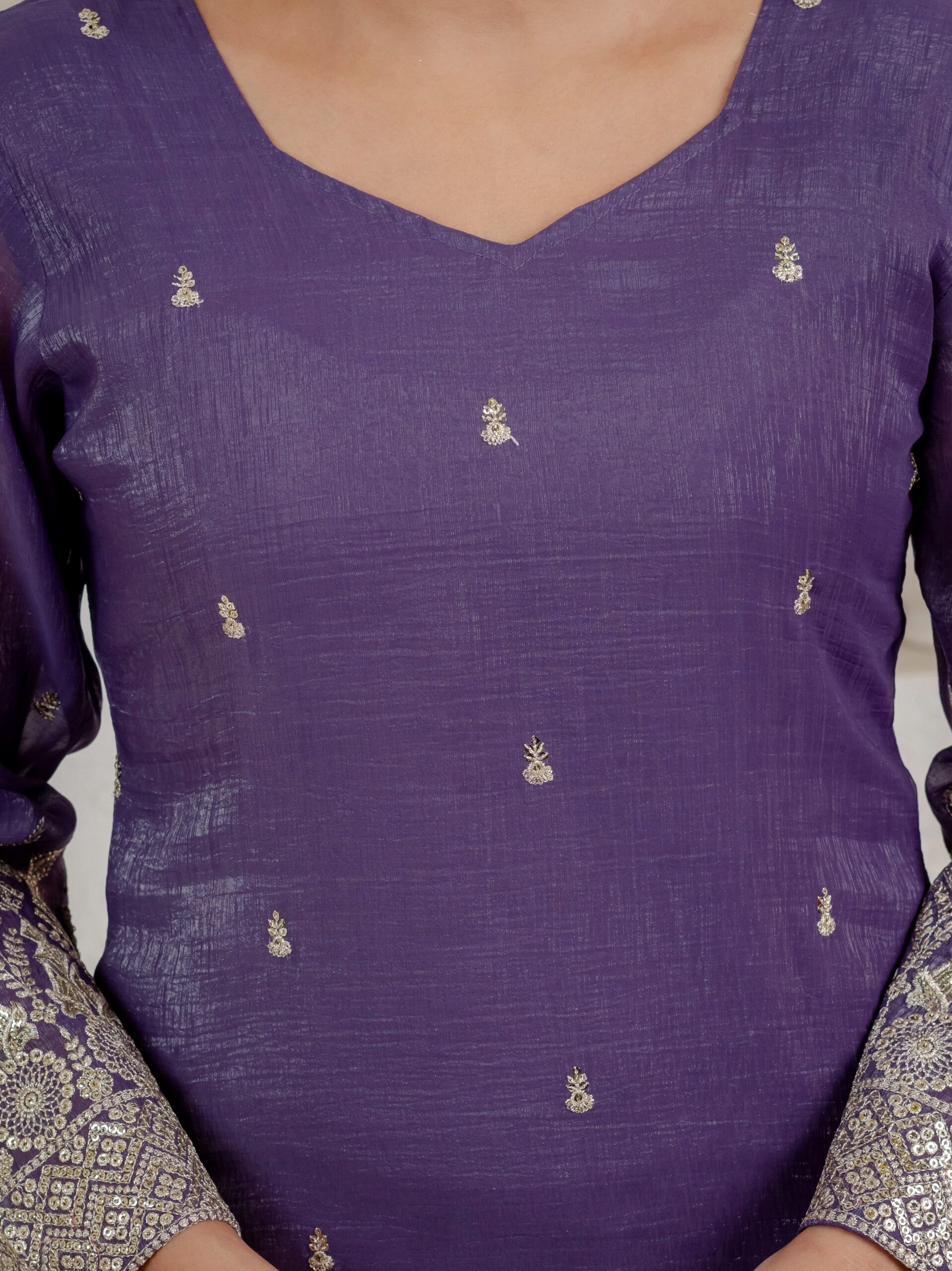 MD 3103 Lavender Crunchy Silk Salwar Suit with Embroidery Work & Sequins Work. Exclusive Offer ₹2399. Delivery 4-6 Working Days. Shop now. | Casual Suits, Jump Suits, Creative suits, Designer Suits, Palazzo Suits, Party Wear Suits, Patiala Suits, Salwar suit, Straight Suits