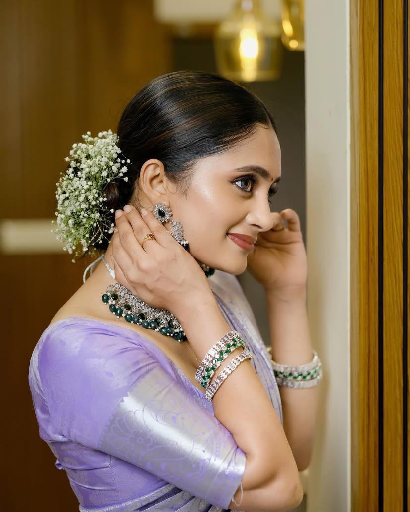 KPR 259 Lavender Soft Lichi Silk Saree with Lace Work & Lace Border. Introductory Price ₹1349. Delivery 4-6 Working Days. Shop now. | Creative Sarees, Bollywood Sarees, Designer Sarees, Embroidered Sarees, Ethnic Saree, Modern Digital sarees, Party Wear Sarees, Sarees