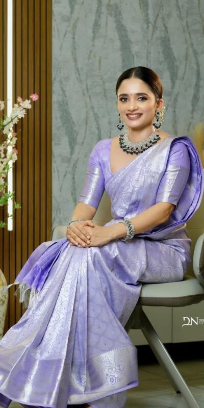 KPR 259 Lavender Soft Lichi Silk Saree with Lace Work & Lace Border. Introductory Price ₹1349. Delivery 4-6 Working Days. Shop now. | Creative Sarees, Bollywood Sarees, Designer Sarees, Embroidered Sarees, Ethnic Saree, Modern Digital sarees, Party Wear Sarees, Sarees