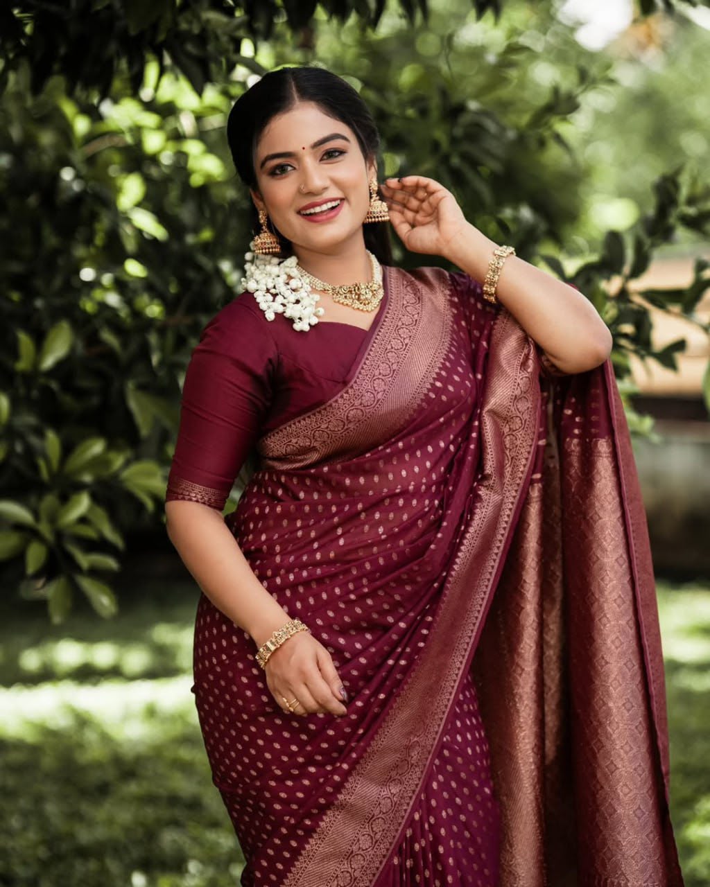 KPR 265 Maroon Soft Lichi Silk Saree with Lace Work & Lace Border. Introductory Price ₹1349. Delivery 4-6 Working Days. Shop now. | Creative Sarees, Bollywood Sarees, Designer Sarees, Embroidered Sarees, Ethnic Saree, Modern Digital sarees, Party Wear Sarees, Sarees