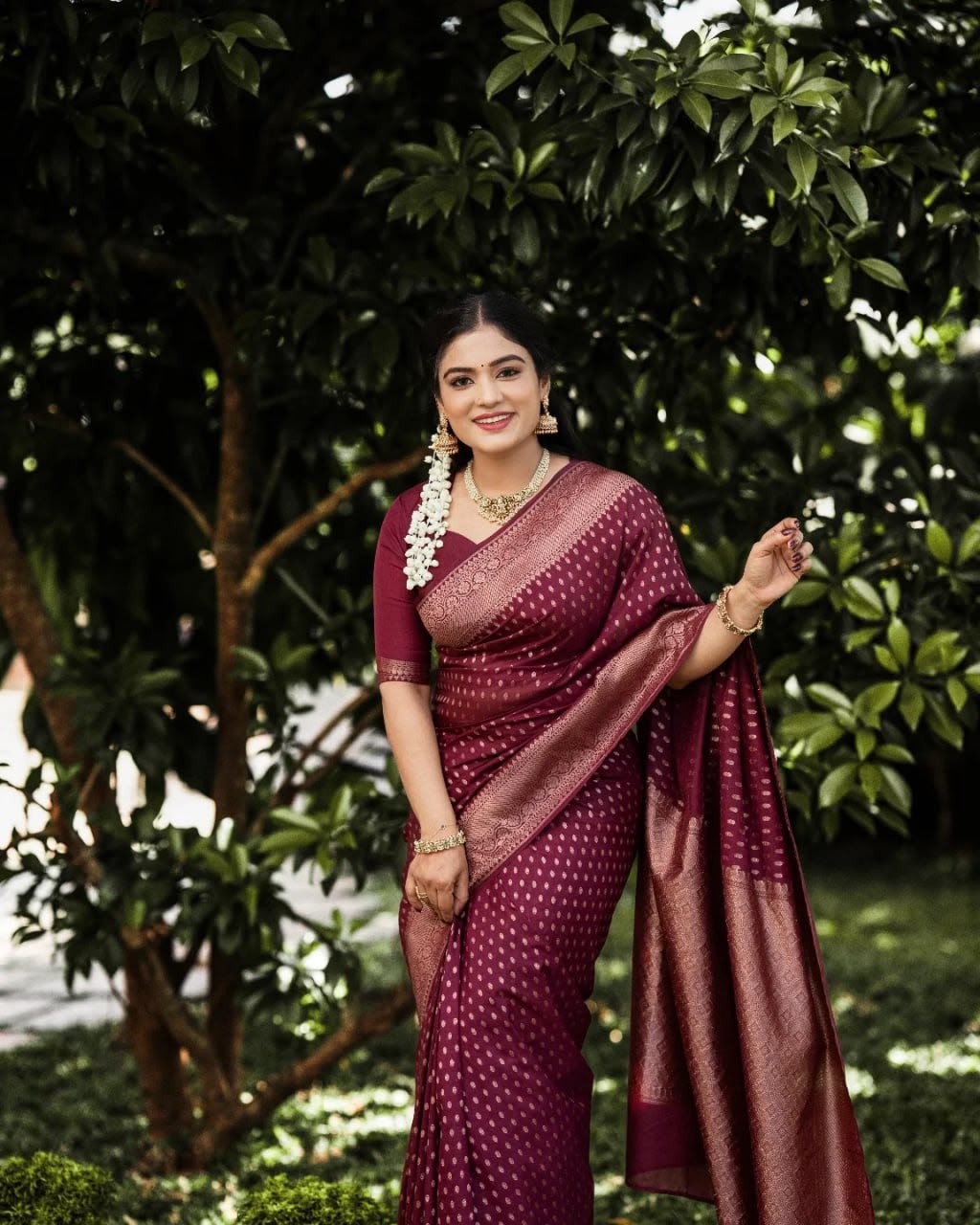 KPR 265 Maroon Soft Lichi Silk Saree with Lace Work & Lace Border. Introductory Price ₹1349. Delivery 4-6 Working Days. Shop now. | Creative Sarees, Bollywood Sarees, Designer Sarees, Embroidered Sarees, Ethnic Saree, Modern Digital sarees, Party Wear Sarees, Sarees