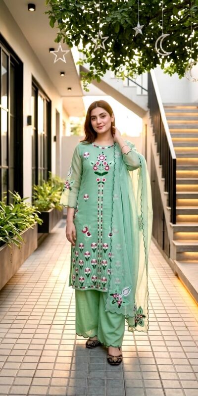 KF 1730 Sea Green Vertical Salwar Suit with Cut Work & Embroidery Work. Get it for ₹2099. Delivery 4-6 Working Days. Shop now. | Casual Suits, Jump Suits, Creative suits, Designer Suits, Palazzo Suits, Party Wear Suits, Patiala Suits, Salwar suit, Straight Suits